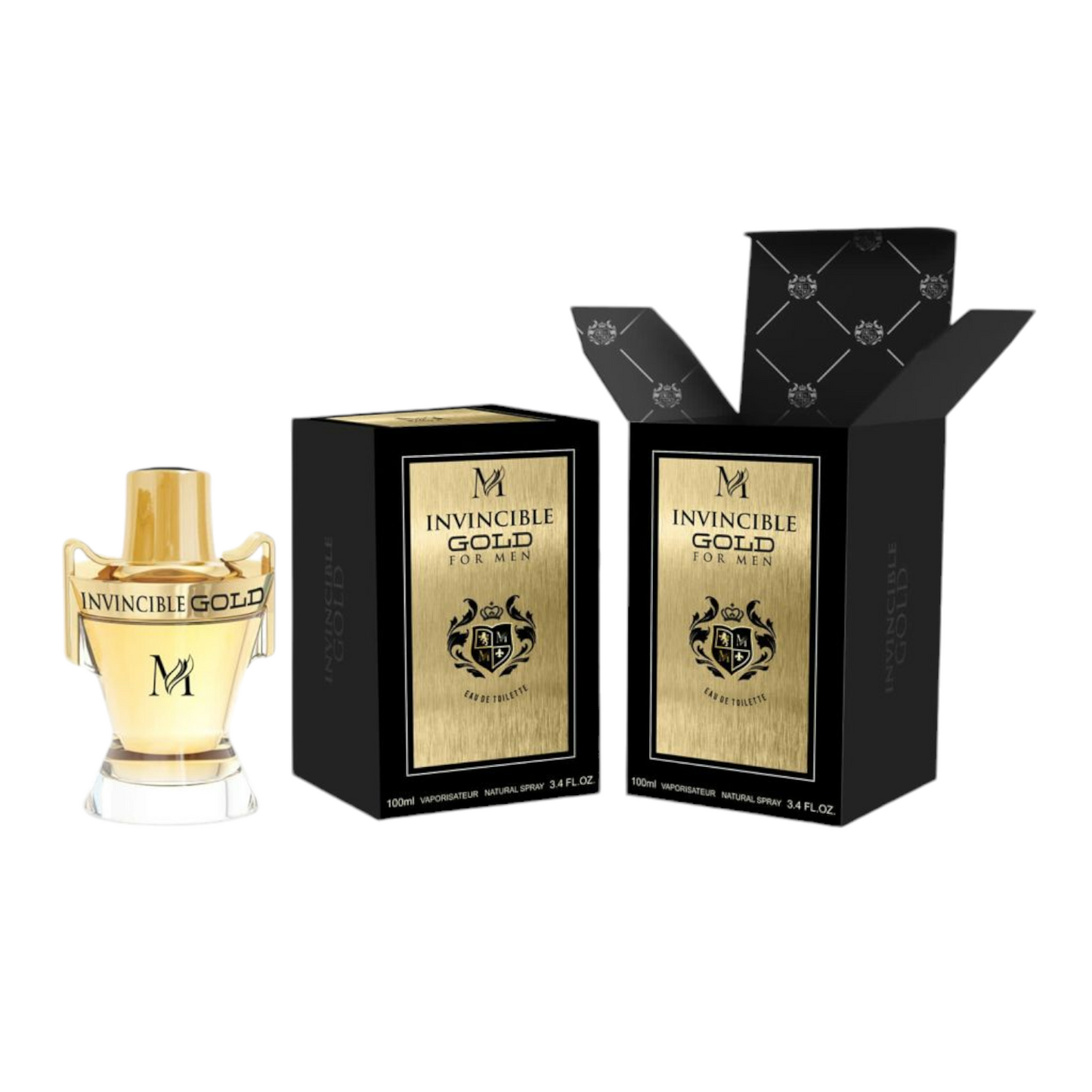 Apa de parfum pentru barbati, Invincible Gold, 100ml